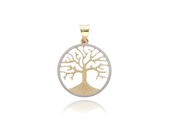 MOISS přívěsek ze žlutého zlata BICOLOR STROM
