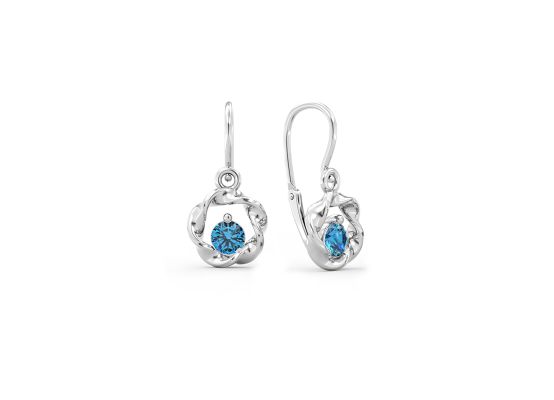 MOISS dětské náušnice z bílého zlata