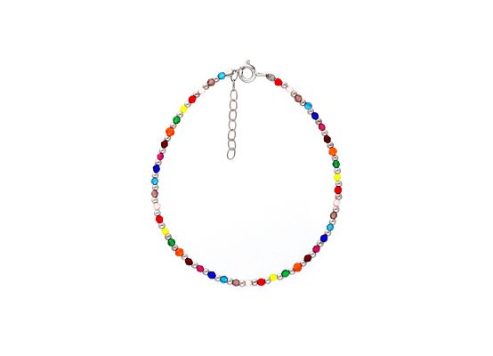 MOISS stříbrný korálkový náramek