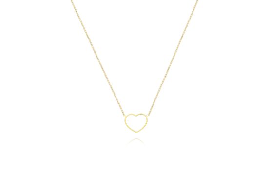 MOISS náhrdelník ze žlutého zlata SRDCE