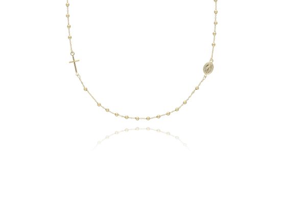 MOISS náhrdelník ze žlutého zlata KŘÍŽEK