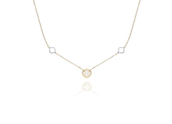 MOISS náhrdelník ze žlutého zlata BICOLOR