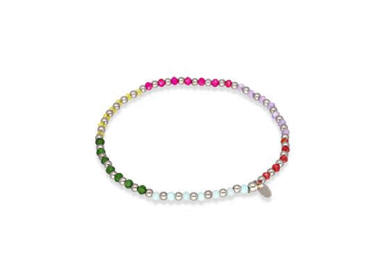 MOISS stříbrný korálkový dětský náramek