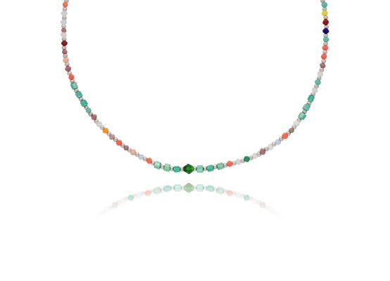 MOISS stříbrný korálkový náhrdelník