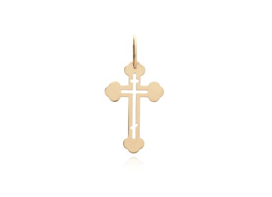 MOISS přívěsek ze žlutého zlata KŘÍŽEK