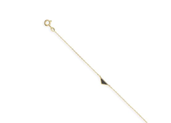 MOISS náramek ze žlutého zlata ONYX