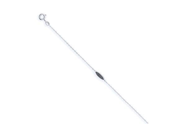 MOISS náramek z bílého zlata ONYX