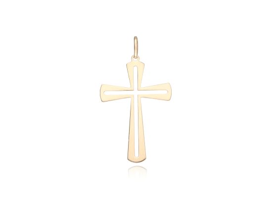 MOISS přívěsek ze žlutého zlata KŘÍŽEK