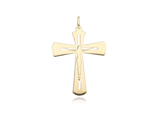 MOISS přívěsek ze žlutého zlata KŘÍŽEK