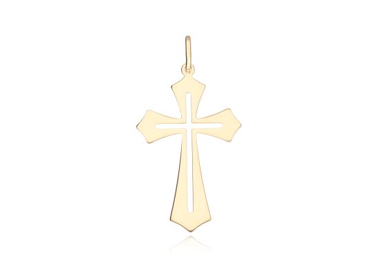 MOISS přívěsek ze žlutého zlata KŘÍŽEK