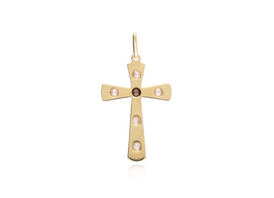 MOISS přívěsek ze žlutého zlata KŘÍŽEK