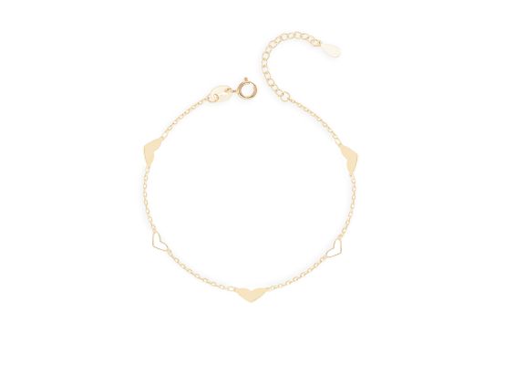 MOISS náramek ze žlutého zlata SRDCE