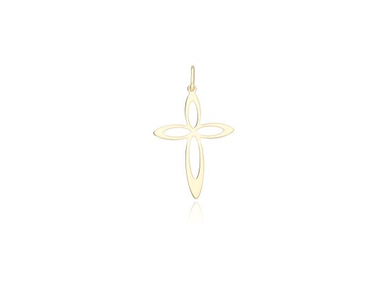 MOISS přívěsek ze žlutého zlata KŘÍŽEK
