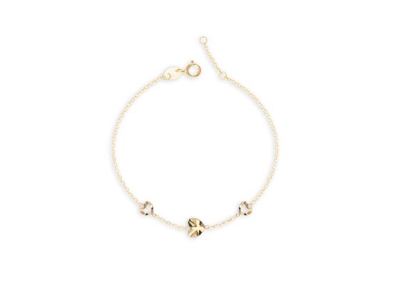 MOISS náramek ze žlutého zlata SRDCE