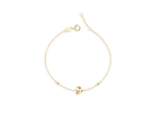 MOISS náramek ze žlutého zlata SRDCE