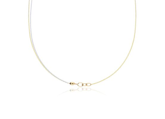 MOISS náhrdelník ze žlutého zlata BICOLOR