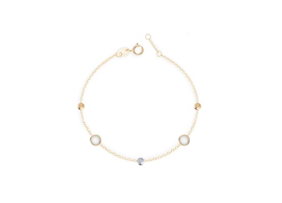 MOISS náramek ze žlutého zlata BICOLOR