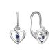 MOISS dětské stříbrné náušnice SRDCE
