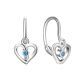 MOISS dětské stříbrné náušnice SRDCE