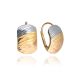 MOISS náušnice ze žlutého zlata TRICOLOR