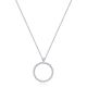MOISS stříbrný náhrdelník KRUH