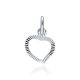 MOISS přívěsek z bílého zlata SRDCE
