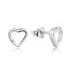 MOISS stříbrné náušnice SRDCE