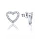 MOISS stříbrné náušnice SRDCE