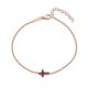 MOISS stříbrný náramek KŘÍZEK ROSE