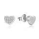 MOISS stříbrné náušnice SRDCE