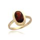 MOISS prsten ze žlutého zlata GRANÁT