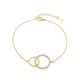 MOISS stříbrný náramek GOLD KRUH
