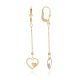 MOISS náušnice ze žlutého zlata SRDCE