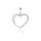 MOISS přívěsek z bílého zlata SRDCE