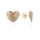 MOISS náušnice ze žlutého zlata SRDCE