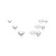 MOISS stříbrné náušnice SRDCE