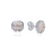 MOISS náušnice z bílého zlata ČTYŘLÍSTEK