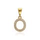 MOISS přívěsek ze žlutého zlata PÍSMENO O
