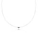 MOISS náhrdelník z bílého zlata ONYX