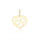 MOISS přívěsek ze žlutého zlata SRDCE