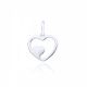 MOISS přívěsek z bílého zlata SRDCE