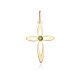 MOISS přívěsek ze žlutého zlata KŘÍŽEK