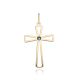 MOISS přívěsek ze žlutého zlata KŘÍŽEK