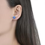 MOISS stříbrné náušnice OPÁL