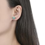 MOISS stříbrné náušnice OPÁL