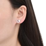 MOISS stříbrné náušnice SRDCE