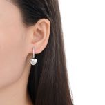 MOISS stříbrné náušnice SRDCE