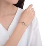 MOISS stříbrný náramek SRDCE