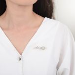 MOISS stříbrná brož