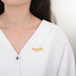 MOISS stříbrná brož GOLD